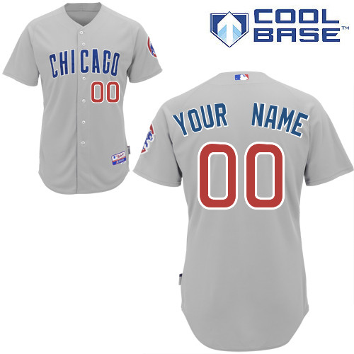 Customized Chicago Cubs Baseball Jersey-Women's Authentic Road Gray MLB Jersey